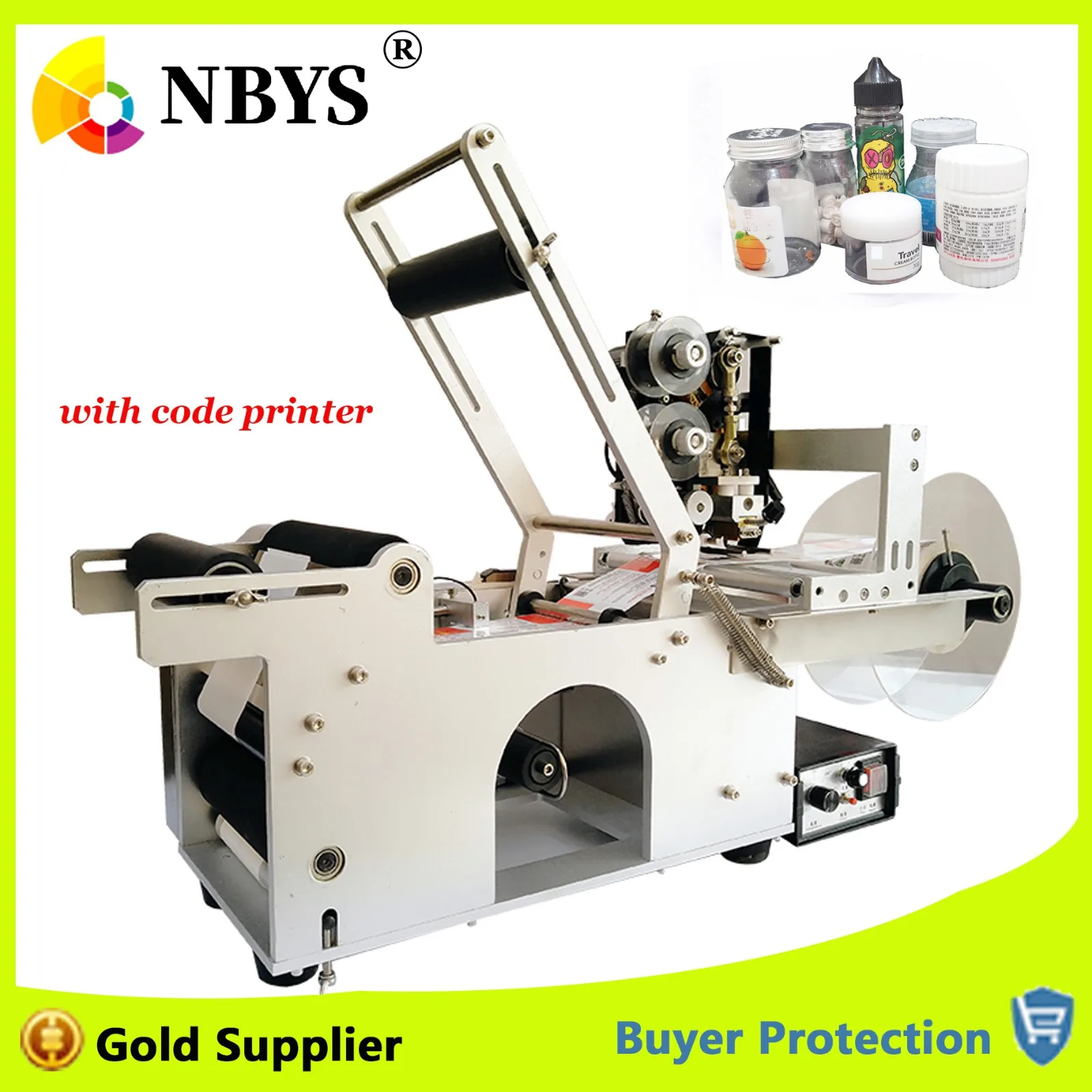 round sticker printer machine