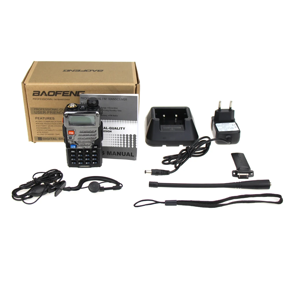 2 шт. BAOFENG UV-5RE двухдиапазонный UHF/VHF любительский портативный двухсторонний радио FM Любительская рация 128 каналов
