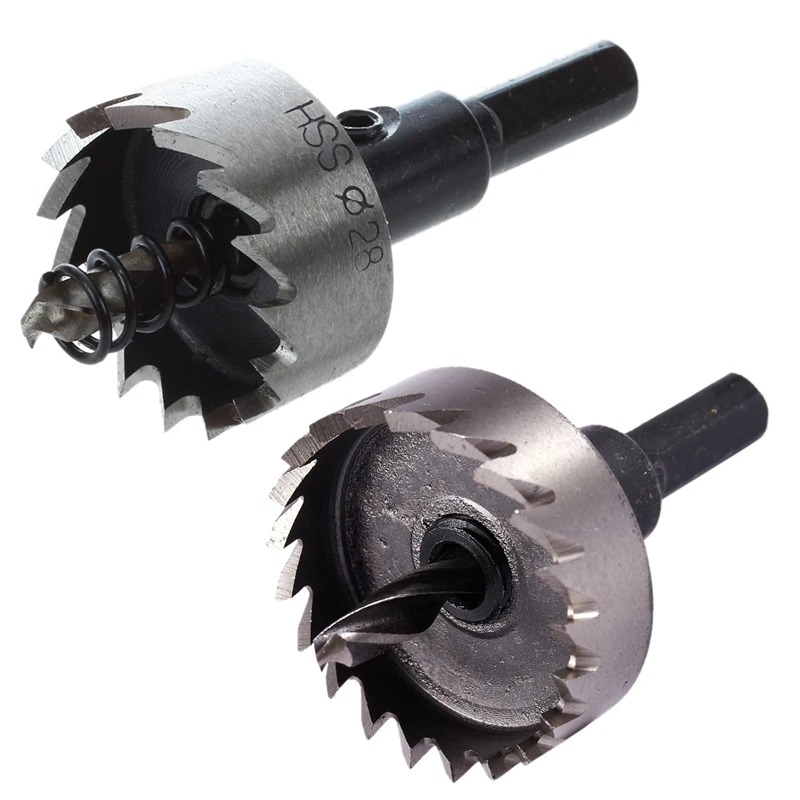 

TOP 2 Pcs Hole Saw Tooth HSS Steel Hole Saw Drill Bit Cutter Tool for Metal Wood Alloy , 40Mm & 28Mm