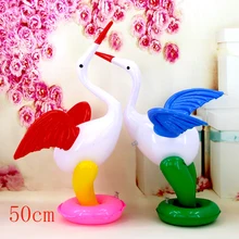 Jouets de dessin animé pour enfants, fournitures de stand d'été, fabricants de grue d'animaux gonflables chauds 50cm de haut 2021 2 pièces