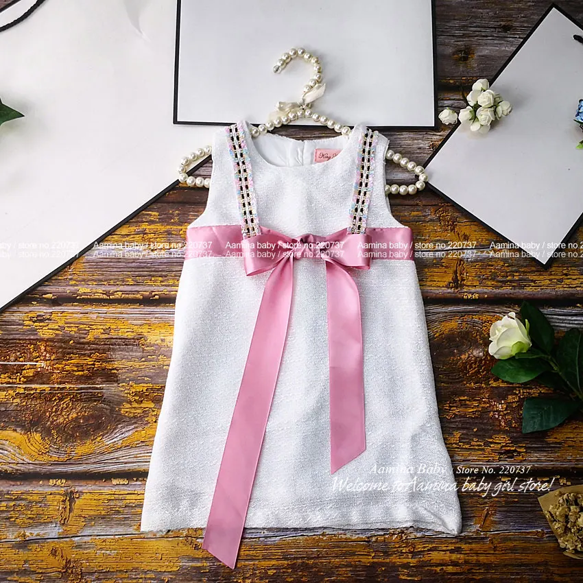 

1959B Cute Sleeveless Princess Toddler Baby Girls Christmas Dress Fall Winter Party Kid Dress For Girl Thanksgiving Baby Clothes