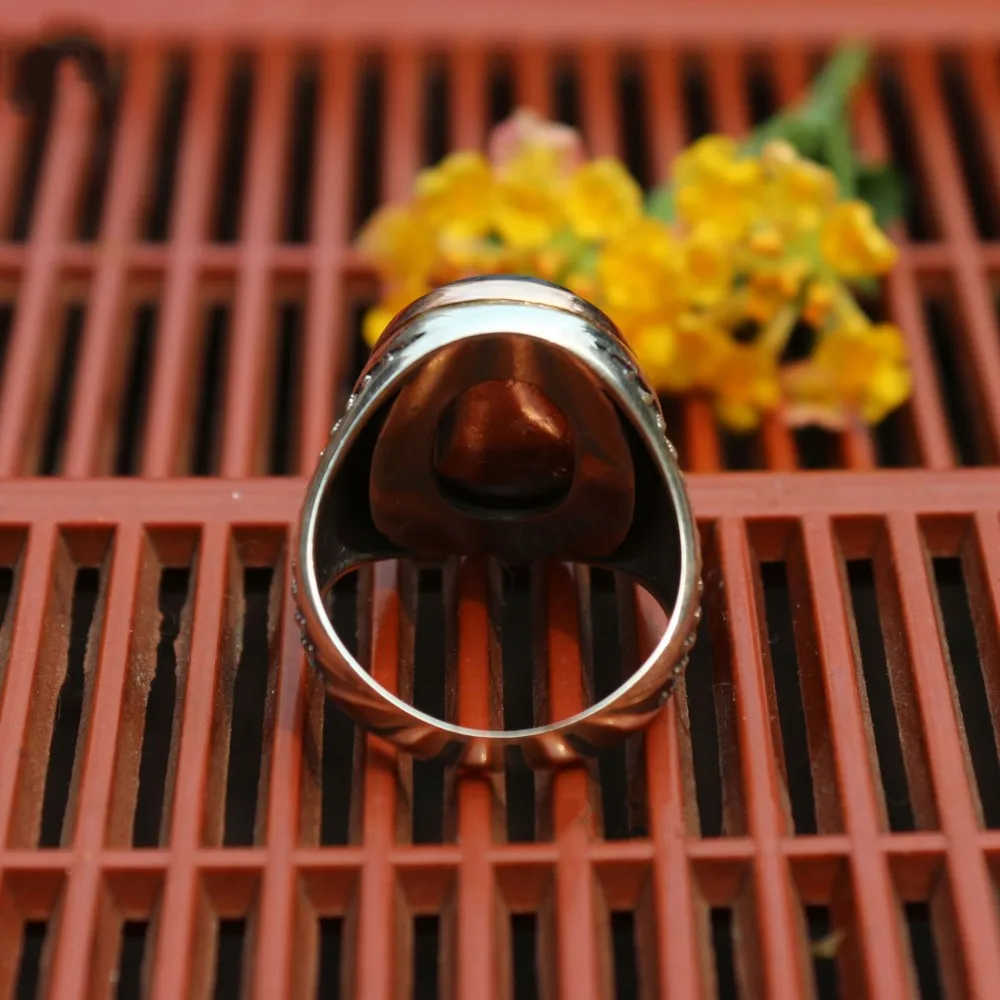BOCAI, новинка, кольцо из стерлингового серебра S925 пробы, ювелирное изделие, высокое качество, роскошная эмаль, Пномпень, антикварное модное мужское серебряное кольцо