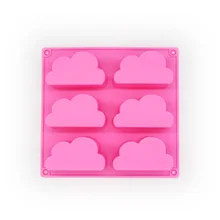 Silica gel cloud shape baking cake mold Food grade silica gel cake mold oven baking mousse tool
