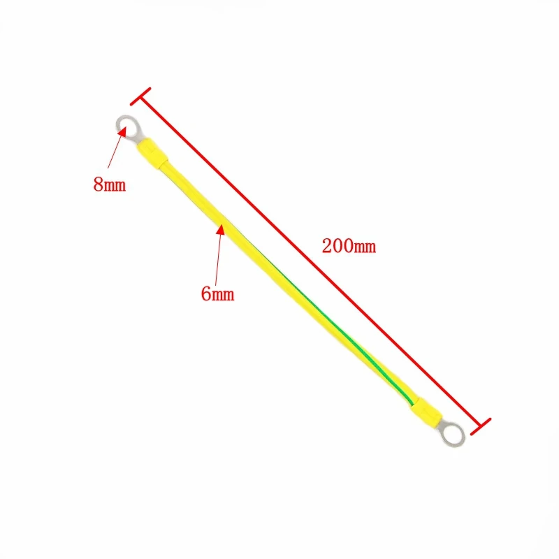 Провод заземления желтый и зеленый заземляющий провод плетеный провод Медь провода 2,5/4/6 мм Gangbei