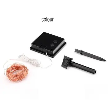 

200pcs LED Solar Copper Light String Solar Outdoor Decorative Light String Portable Solar Garden Waterproof Light
