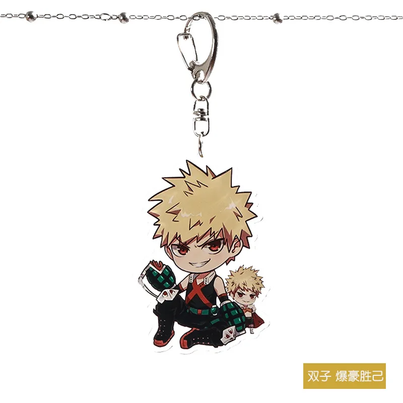 K-751 Аниме My Hero Academy брелок Midoriya Izuku Todoroki Shouto Bakugou Katsuki акриловый брелок рюкзак аксессуары кулон - Цвет: K-751