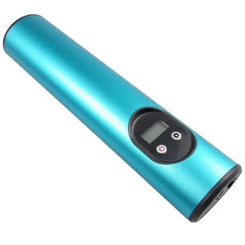 

2000Am 12.4V Universal Portable Digital ligent Air Pump 6Led Lamp Column Air Pump Wireless Charging Tire Compressor Blue