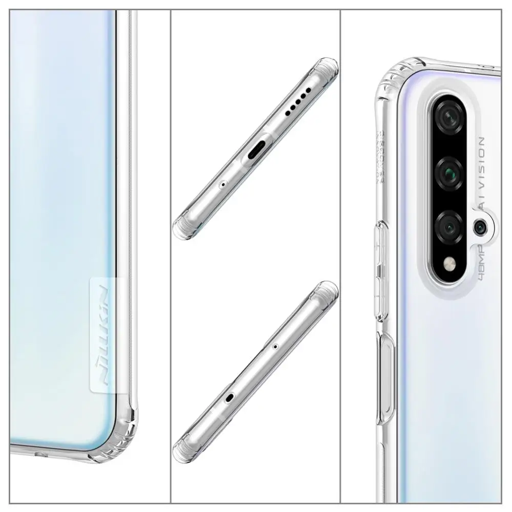 Прозрачный мягкий силиконовый чехол Nillkin из ТПУ для Huawei Honor 20 s Pro Nova 5T защитный