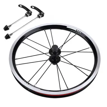 

1 Pair 16inch Bicycle Wheels High Quality Carbon 8/9/10/11 Speed Aluminium Alloy Wheel Set V Brake for Folding Bike bike parts