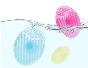 

1000pcs Baby Bath Brushes Wash Pad Facial Clean Silicone shampoo Brush