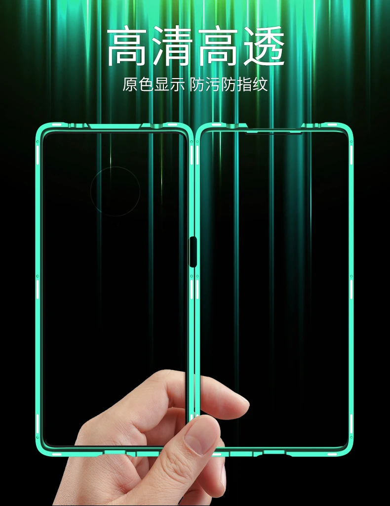 Vivo V17 Pro Магнитный чехол 360 Передний+ задний двухсторонний чехол из закаленного стекла для Vivo V17 Pro металлический бампер