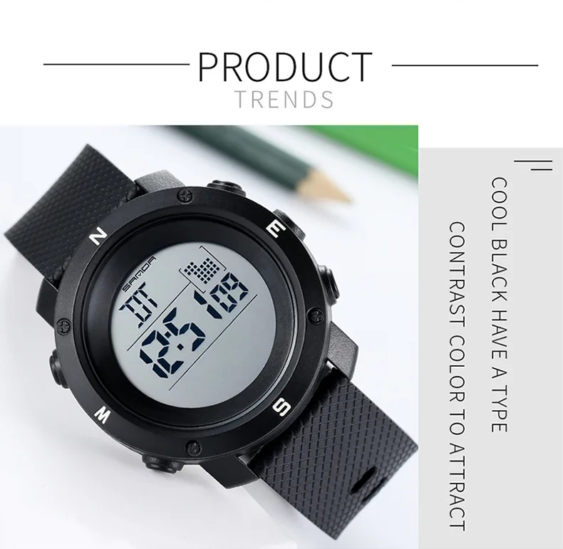 Reloj Hombre, светодиодный, цифровые, женские часы, Роскошные, аналоговые, цифровые, для улицы, военные, спортивные, светодиодный, водонепроницаемые, спортивные часы, Reloj Mujer