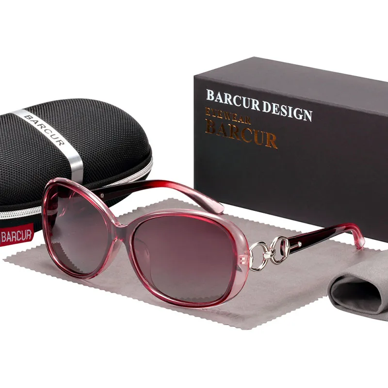 BARCUR Новые Солнцезащитные очки женские поляризованные Модные солнцезащитные очки для женщин UV400