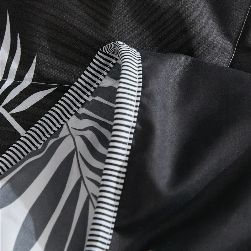 30Bonenjoy 1 шт. летний пододеяльник ed набор с ватным одеялом черно-белый реактивный Печатный машинный промытый двуспальные одеяла двуспальное одеяло набор