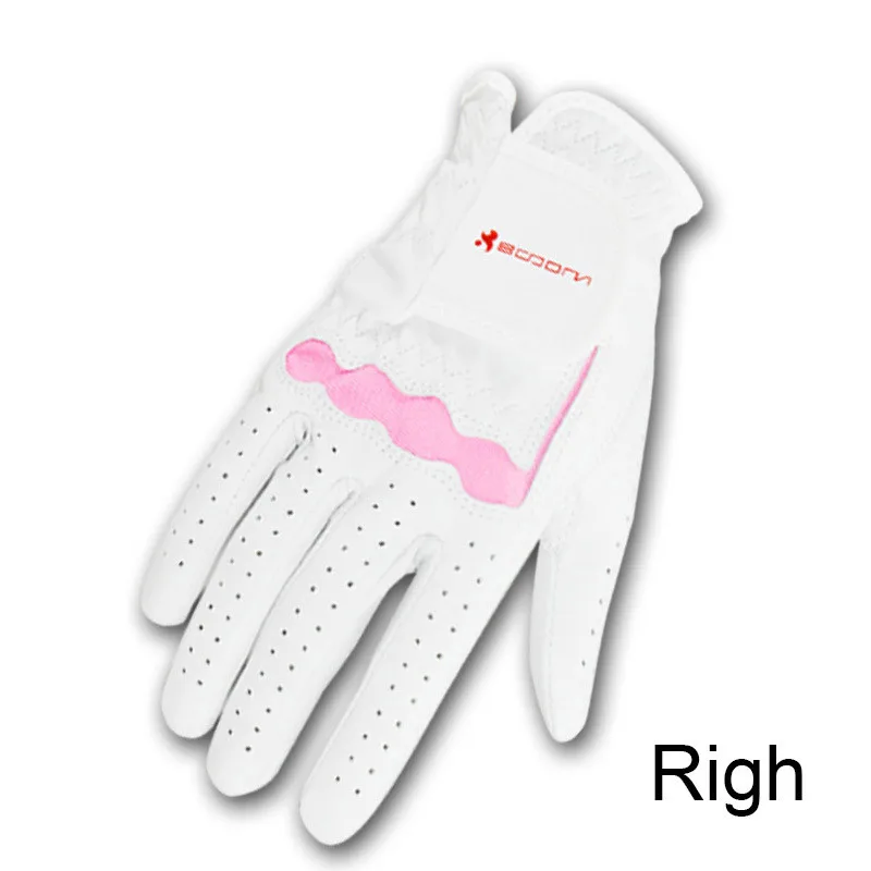 size 18 right Новинка 1 шт. Женские Перчатки Для Гольфа Спортивные Перчатки Кожаные женские перчатки для гольфа тренировочные перчатки дышащие MS88 - Цвет: size 18 right