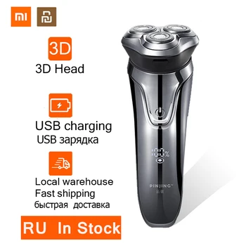 

Xiaomi Electric Shaver Men's Razor Beard Trimmer USB Charging wireless razor LED Display IPX7 Water proof shaver PINJING 5