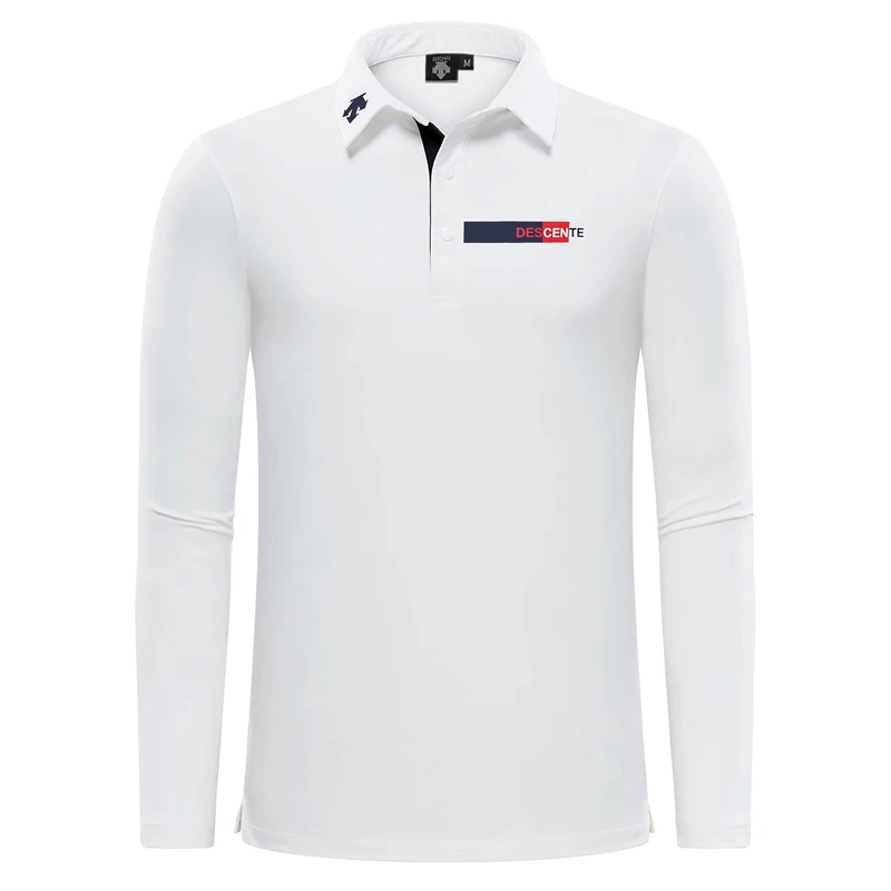 Новая мужская одежда для гольфа, рубашка поло с длинным рукавом, удобная дышащая футболка для гольфа, 3 цвета, S-XXL