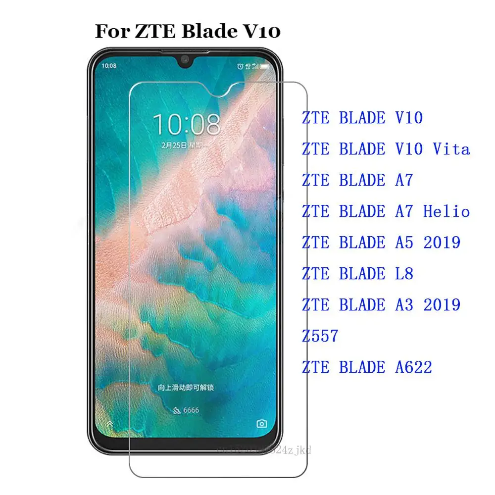 Закаленное стекло для ZTE BLADE V10 VITA A7 L8 A3 2019 A5 Helio P60 Z557 A622 защита экрана 9H