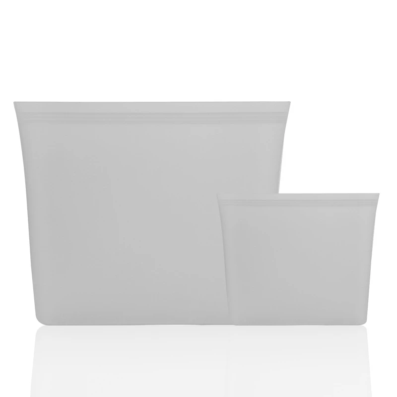 Силиконовая пищевая сумка для хранения на кухне на молнии сверху контейнеры герметичные молнии замок закуски сэндвич мешок многоразовые Zero отходов Ziplock сумка обертывание - Цвет: J