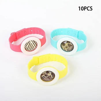 

10pcs Kid's Mosquito Repellent Bracelet Plant Essential Oil Anti-mosquito Cartoon Wristband Baby Outdoor Pest Repeller