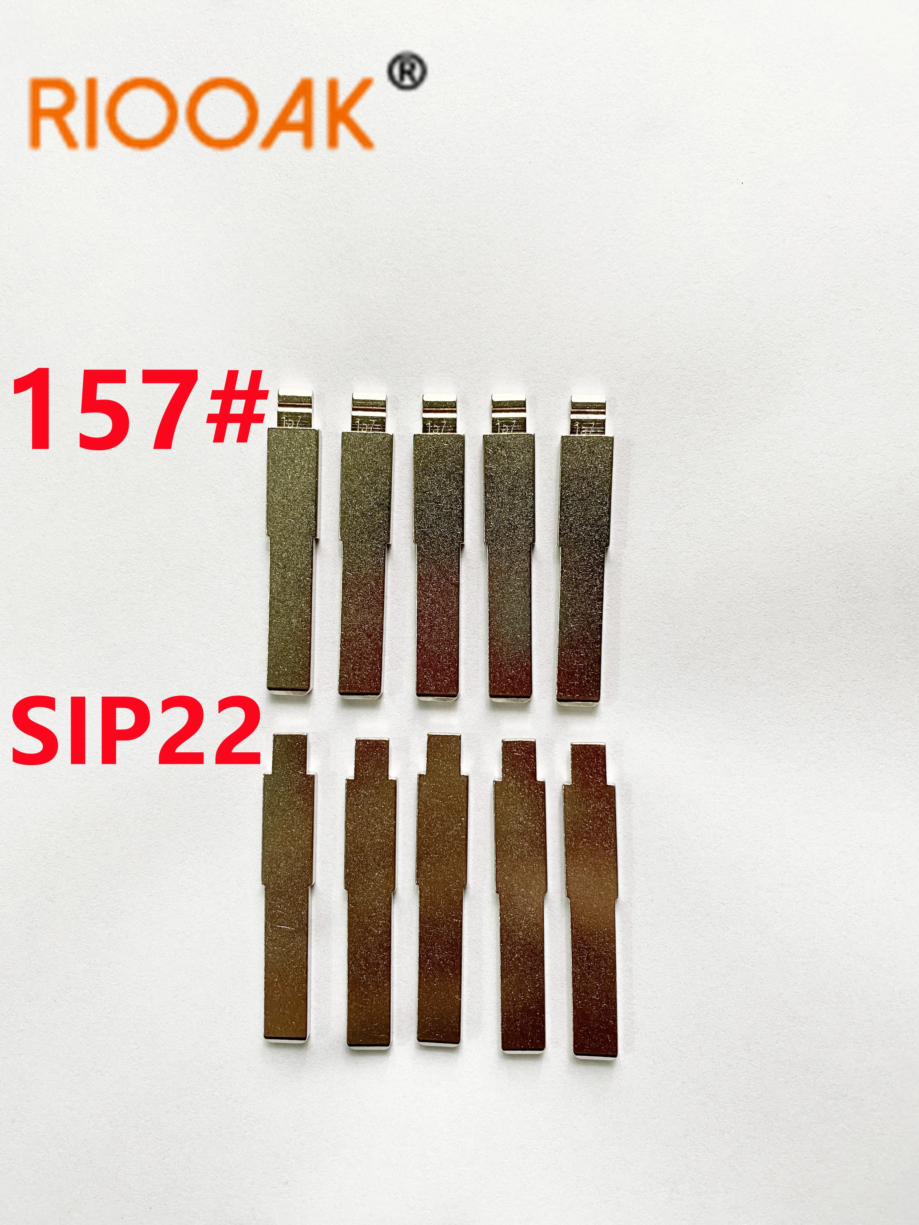 

RIOOAK 10pcs Remote Key Blade KD VVDI Uncut Flip Blank LISHI SIP22 #157 For Fiat Punto Ducato Stilo Panda Idea Replacement part