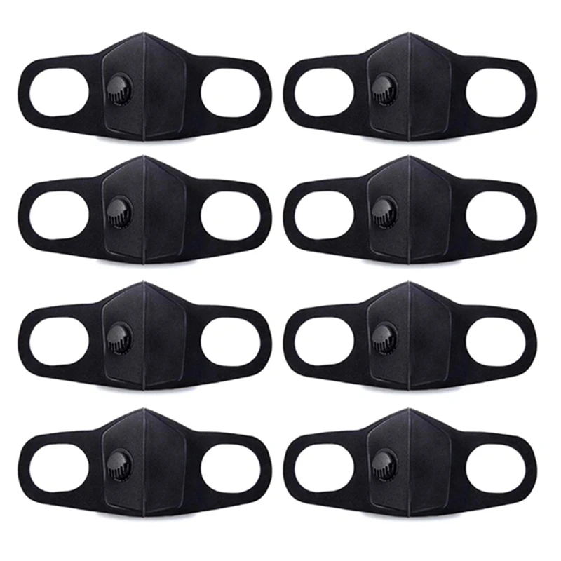 

8Pcs Mask Dust Mask PM2.5 Activated Carbon Filters Washable Reusable Mask