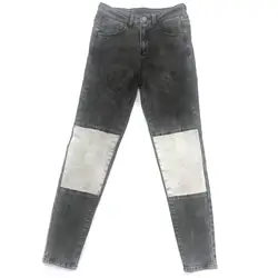 Осенне-зимние женские джинсовые Модные брюки, обтягивающие, тянущиеся, джинсовые, зимние, серые, женские, женские джинсы