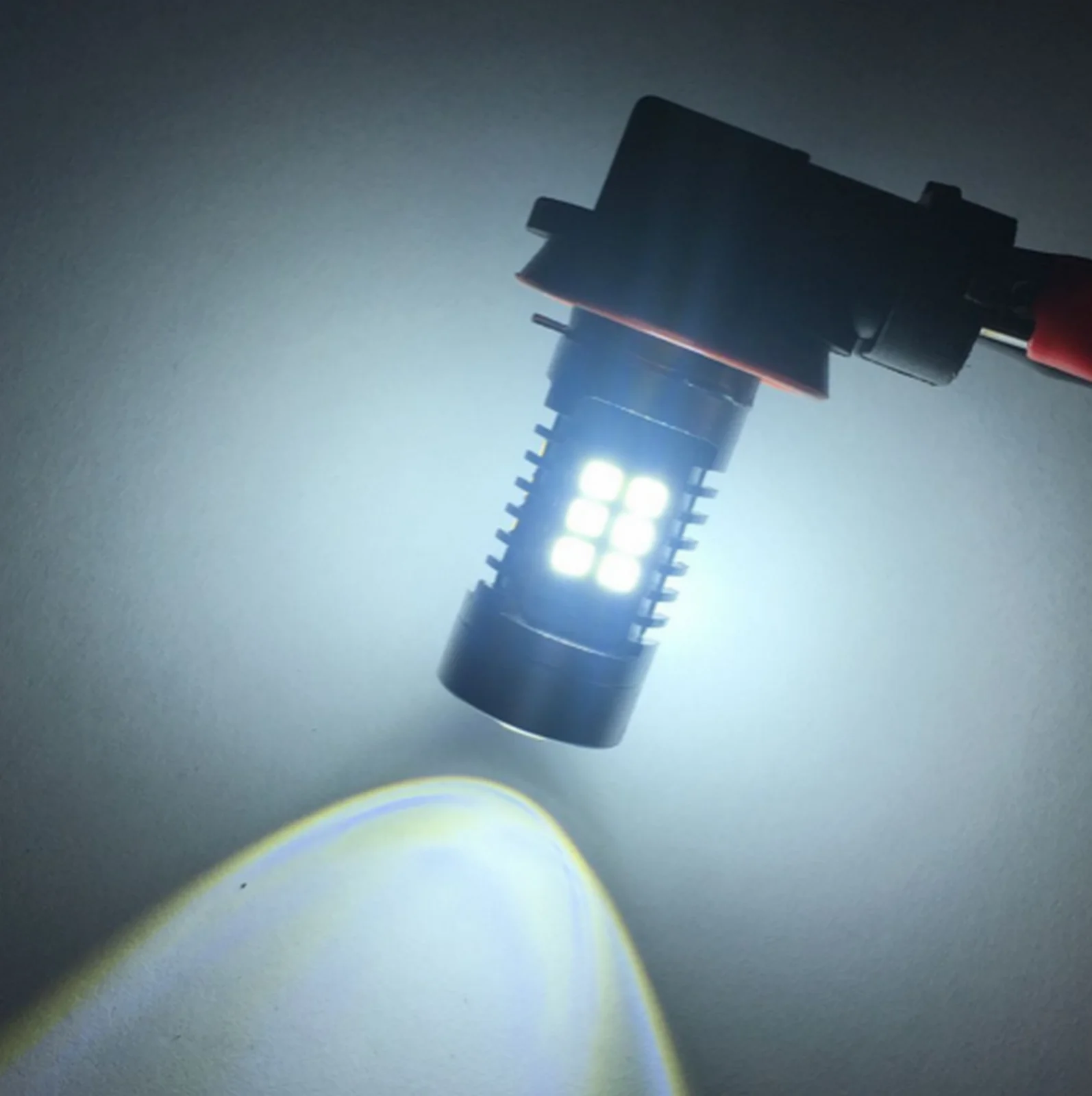 2 шт. H8 H9 H11 21-SMD светодиодный фонарь для фар Светодиодный противотуманный фонарь DRL дневного света 12 В