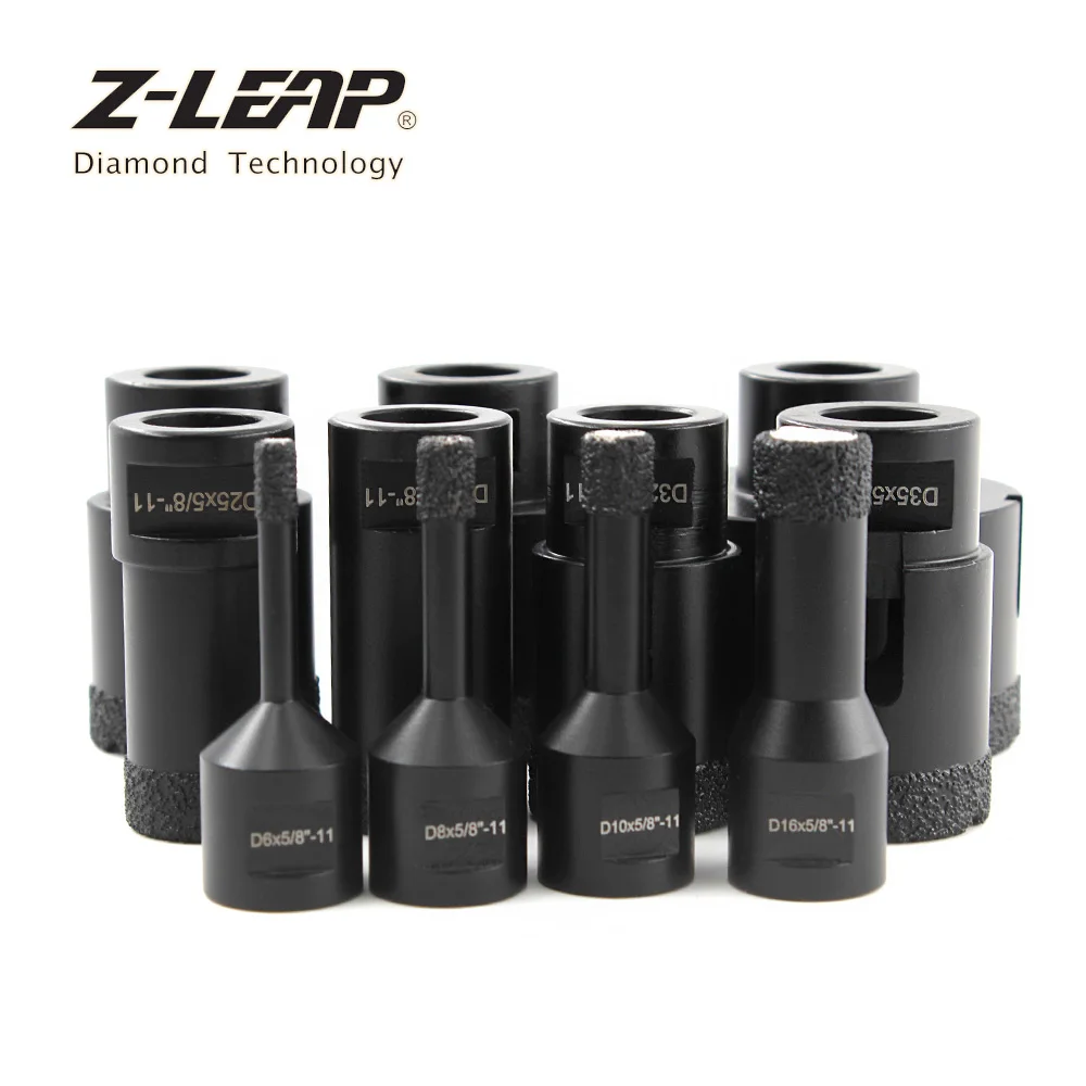 Z-LEAP 1 шт. вакуумные алмазные сверлильные сердечники с 5/8-11 Arbor бетонная плитка