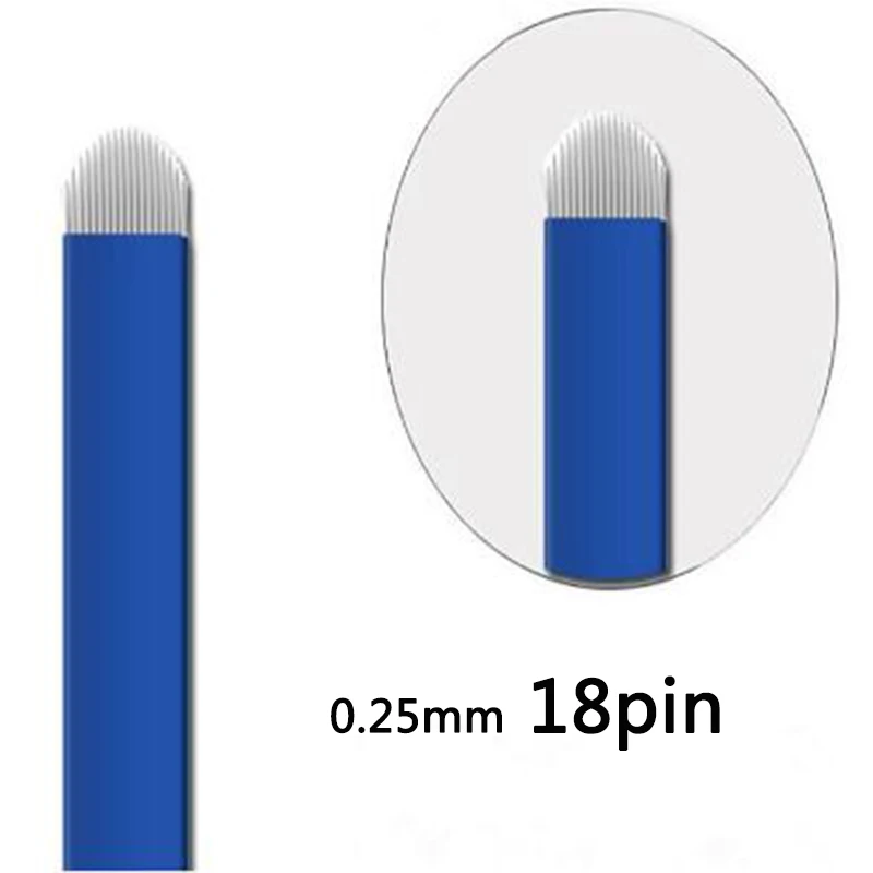 

0.25mm 18 PIN U Shape Profession Microblading Needles Blades Microblading Needle Fog Eyebrow & Lip Needle Eyebrow Tattoo Needle