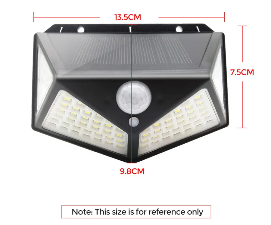 100 LED Solar Light Outdoor Solar Lamp PIR Motion Sensor Wall Light Waterproof Solar Sunlight Powered Garden street light (9)