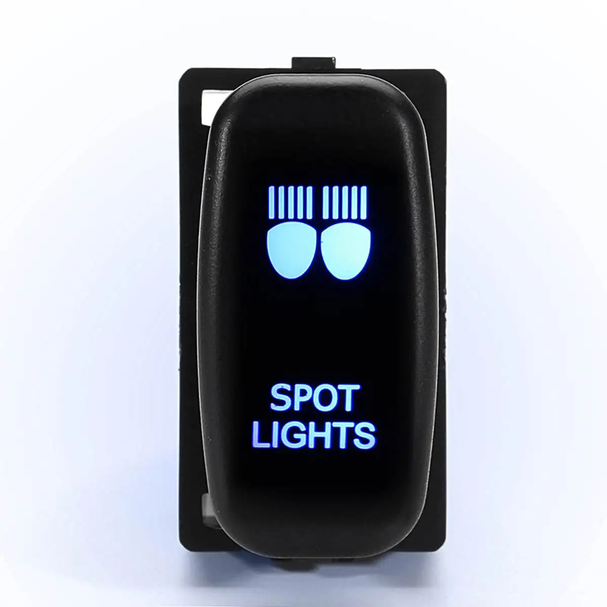 Spot Lights 1 шт. 12 В красный/синий светодиодный световой бар точечный противотуманный задний световая кнопка включения переключатель Автомобильный светодиодный переключатель для Mitsubishi Pajero Trition envior - Цвет: Spot Lights