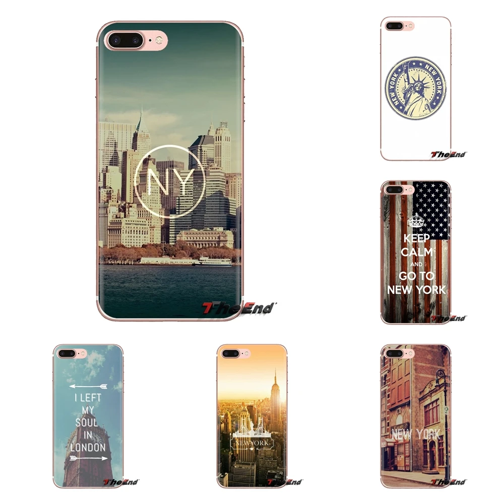 Цитаты я люблю Нью-Йорк для samsung Galaxy S2 S3 S4 S5 MINI S6 S7 edge S8 S9 Plus Note 2 3 4 5 8 Coque Fundas Мягкий