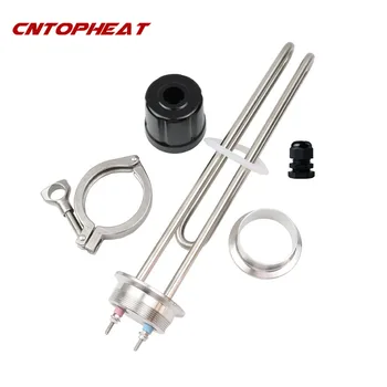 

220v 2.5kw/3.5kw 2"Tri Clamp OD 64mm Flanged Immersion Heater Electric Water Brewing Heating Element