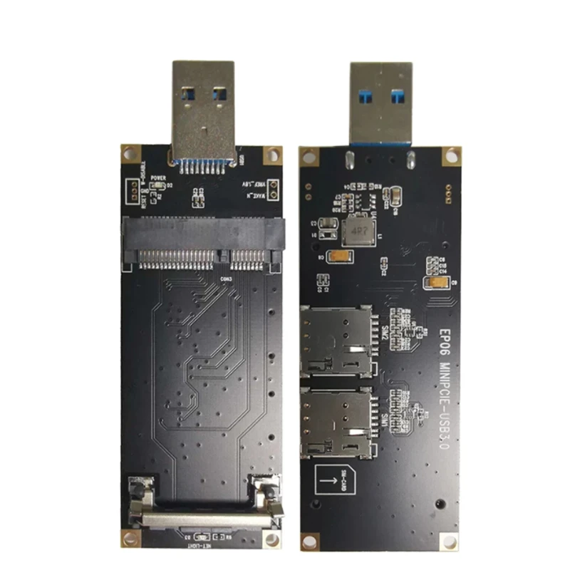 

Мини-адаптер PCI-Express/USB3.0 с двойным слотом для SIM-карты для модуля 3/4G SIM5360E SIM7100E SIM7600E /EC25-E/EG25-G