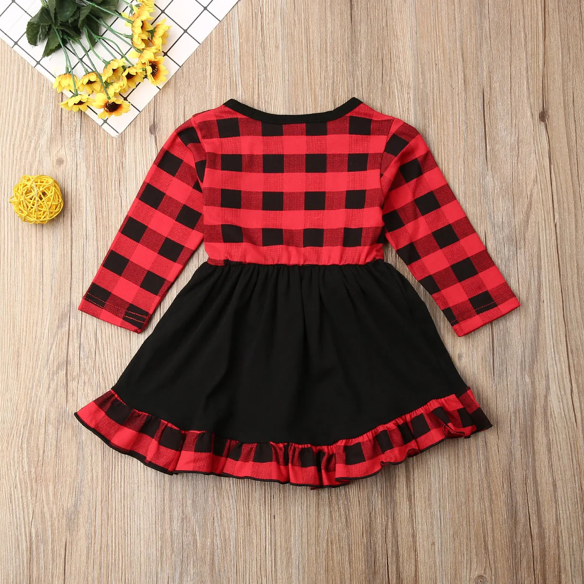 long sleeve christmas dress baby