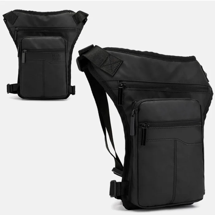 Men Waist Drop Leg Bag Thigh Pack Zipper Multifunction Adjustable for Cycling Outdoors LXX9