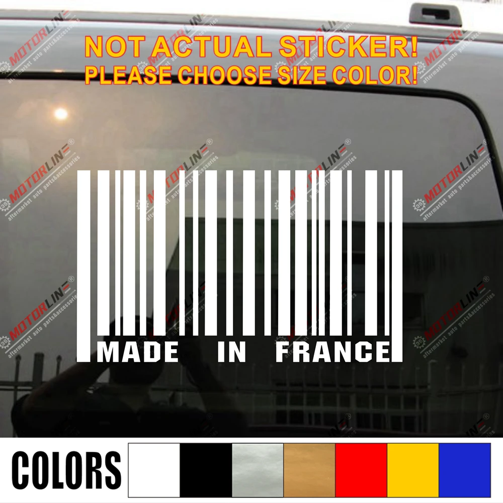 Made In France Sticker Decal French Funny Car Trunk Window Vinyl
