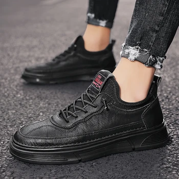 

Men Leather Shoes Rubber Sole Loafers outdoor Luxury Men's Casual Shoes Handmade Men shoes Sneakers Leather Mens Moccasins