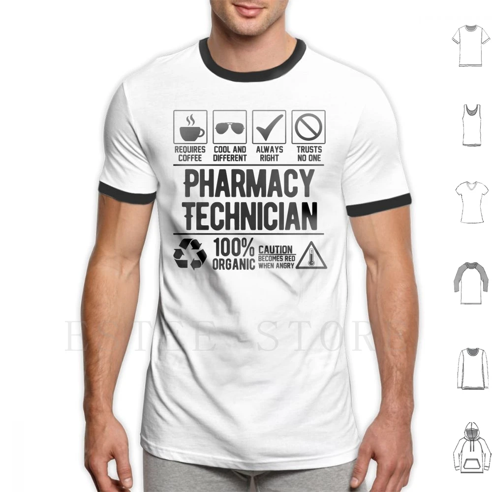Pharmacy Technician T Shirt Men Cotton 6xl Pharmacy Technician Hardworking  Farewell Funny Cool Cute Quotes Sayings Pharmacy - T-shirts - AliExpress