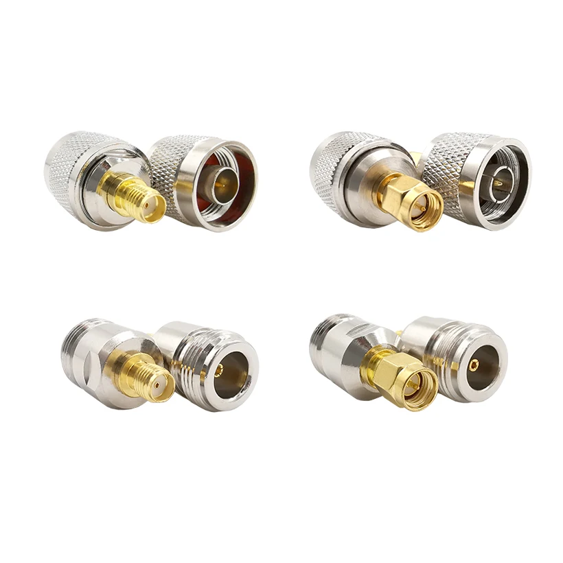 4 Type SMA to N Adapter Kit RF Connectors N Male/Female to SMA Female/Male Wi Fi Adaptor
