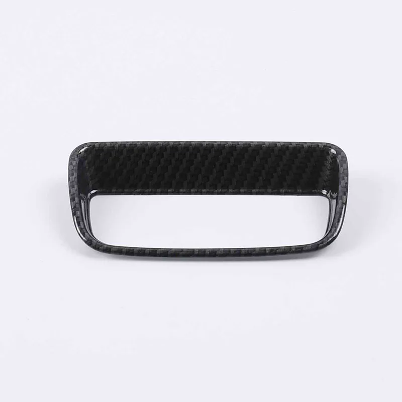 carbon fiber black Lsrtw2017 для Changan Cs95 переключатель фар автомобиля рамка планки авто аксессуары для интерьера хром углеродное волокно - Название цвета: carbon fiber black