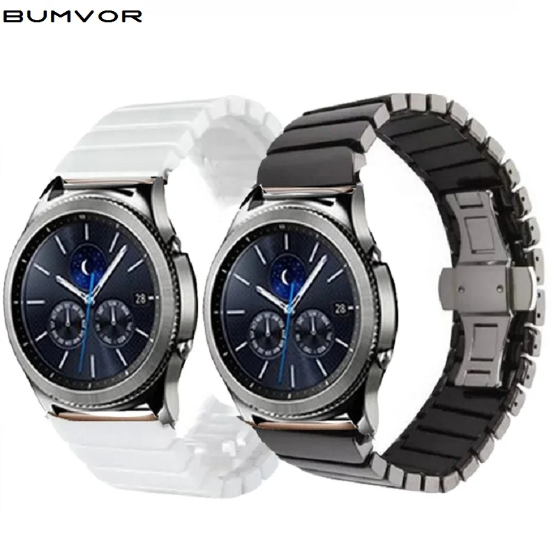 22 мм 20 керамический ремешок huawei gt 2 для Samsung Gear sport S2 Classic S3 Frontier galaxy watch 42 46 huami amazfit