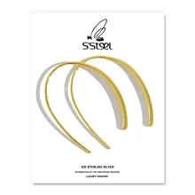 

S'STEEL Korean Earrings 925 Sterling Silver Drop Earring Minimalist U-shaped Gold Party Earings Pendientes Plata De Ley Jewelry