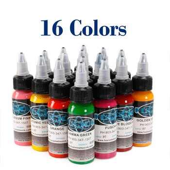 

16Pcs/Lot High Quality Microblading Tattoo Ink Permanent Makeup Pigment Cosmetic Tattoo Paint for Body Ink