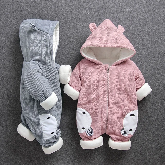 New russia baby costume rompers clothes cold winter boy girl garment thicken warm comfortable pure