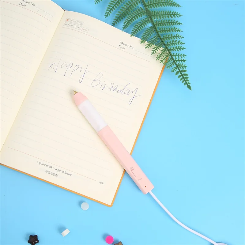 0.8/1.5/2.5/2.5*0.35Mm Usb Heat Foil Pen Calligraphy Tip Slim Handle with Heat-Resistant Grip Used On Paper Leather Plastic Card