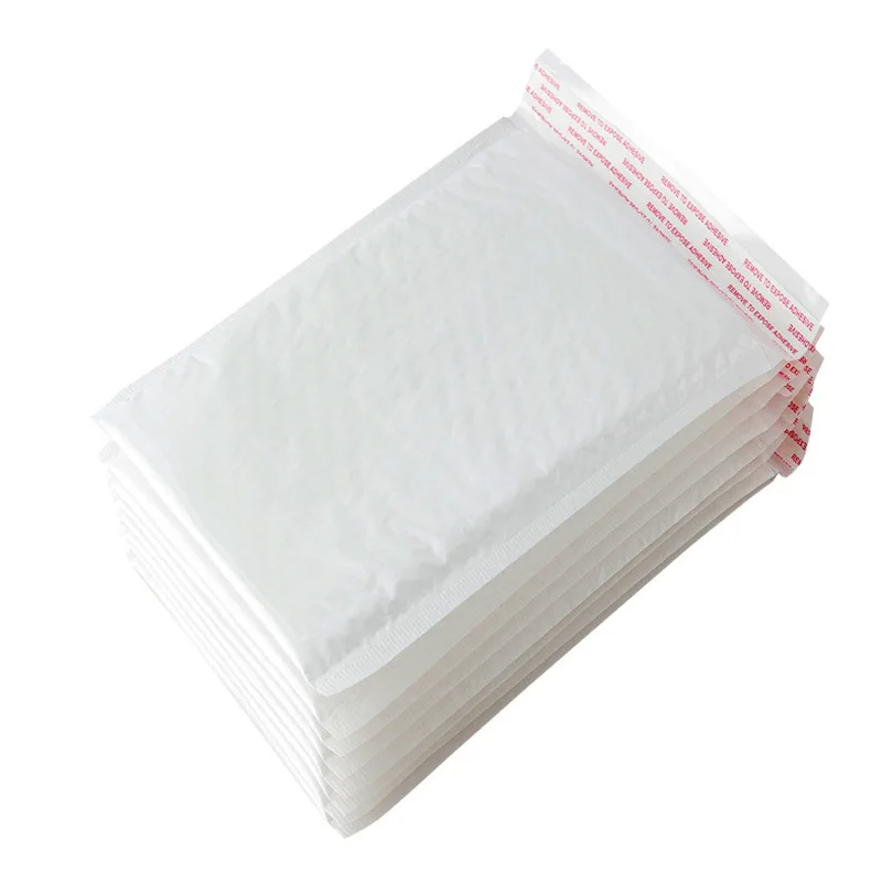 10PCS 16*16cm White Foam Envelope Bag Mailers Padded Shipping Envelope With Bubble Mailing Bag Christmas Package Gift Holders