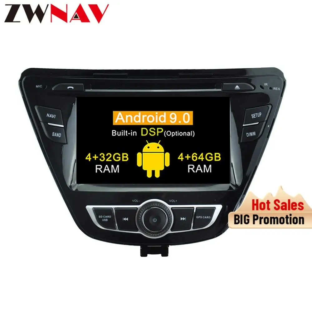 Автомобильный dvd-плеер DSP Android 9 0 для Hyundai Elantra 2014 + Avante(MD) 6 автомобильный