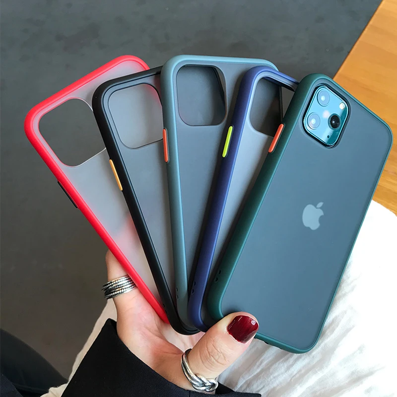 Moskado противоударный чехол для телефона для iPhone 11 X XR XS Max контрастный цвет матовый чехол-накладка для iPhone 7 8 7Plus Жесткий Чехол для ПК